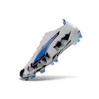 Chuteira Campo Puma Ultra Ultimate FG Branco e Azul - imagem 6