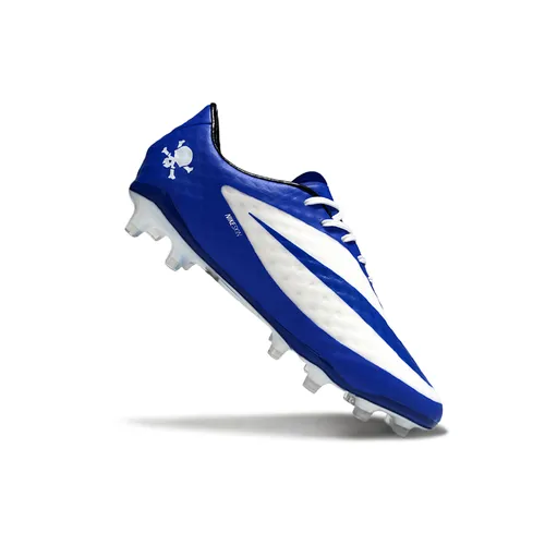 Chuteira Campo Nike Retrô Hypervenom Phantom I FG Azul e Branco