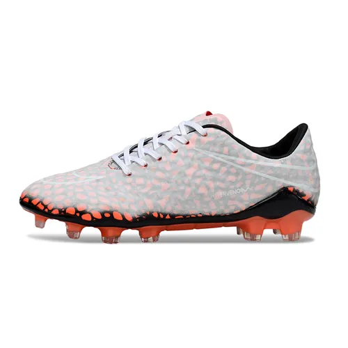 Chuteira Campo Nike Retrô Hypervenom Phantom I FG Preto e Laranja