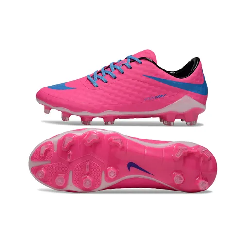 Chuteira Campo Nike Retrô Hypervenom Phantom I FG Rosa e Azul