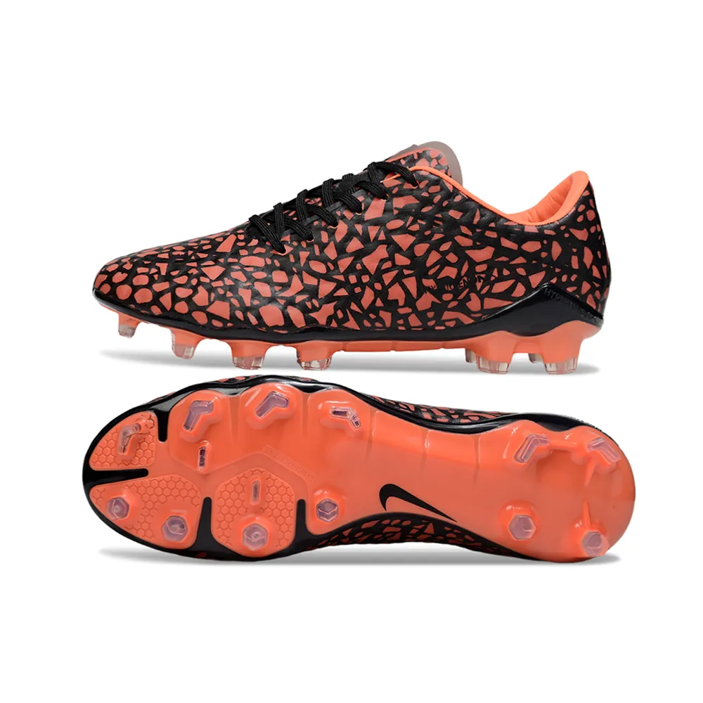 Chuteira Campo Nike Retrô Hypervenom Phantom I FG Preto e Laranja