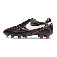 Chuteira Campo Nike Retrô Tiempo Legend R10 Elite Preto e Vermelho - imagem 1