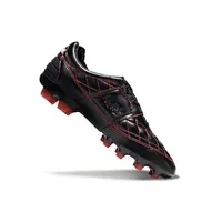Chuteira Campo Nike Retrô Tiempo Legend R10 Elite Preto e Vermelho - imagem 6