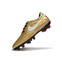 Chuteira Campo Nike Retrô Tiempo Legend R10 Elite Dourado - imagem 6