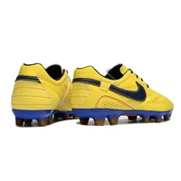 Chuteira Campo Nike Retrô Tiempo Legend R10 Elite Amarelo e Azul - imagem 4