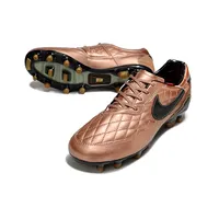 Chuteira Campo Nike Retrô Tiempo Legend R10 Elite Marrom e Preto - imagem 6
