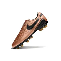 Chuteira Campo Nike Retrô Tiempo Legend R10 Elite Marrom e Preto - imagem 3