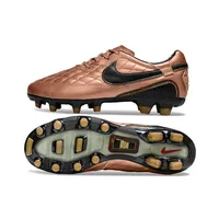 Chuteira Campo Nike Retrô Tiempo Legend R10 Elite Marrom e Preto - imagem 2