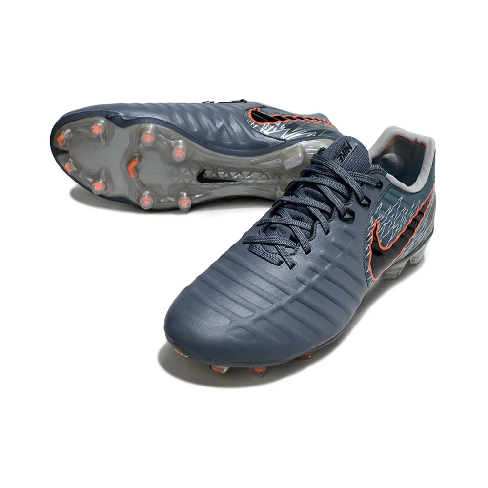 Chuteira Campo Nike Retrô Tiempo Legend 7 Elite FG Cinza