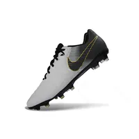 Chuteira Campo Nike Retrô Tiempo Legend 7 Elite FG Branco, Preto e Dourado - imagem 6