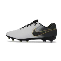 Chuteira Campo Nike Retrô Tiempo Legend 7 Elite FG Branco, Preto e Dourado - imagem 1
