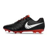 Chuteira Campo Nike Retrô Tiempo Legend 7 Elite FG Preto e Vermelho - imagem 1