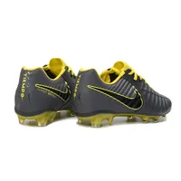 Chuteira Campo Nike Retrô Tiempo Legend 7 Elite FG Preto e Amarelo - imagem 5
