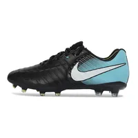 Chuteira Campo Nike Retrô Tiempo Legend 7 Elite FG Preto e Azul - imagem 1