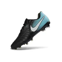 Chuteira Campo Nike Retrô Tiempo Legend 7 Elite FG Preto e Azul - imagem 5