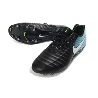 Chuteira Campo Nike Retrô Tiempo Legend 7 Elite FG Preto e Azul - imagem 2
