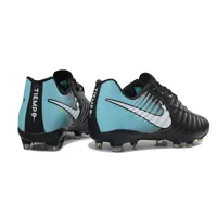 Chuteira Campo Nike Retrô Tiempo Legend 7 Elite FG Preto e Azul - imagem 3