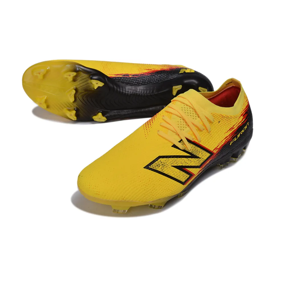 Chuteira Campo New Balance Furon V8 Elite FG Amarelo e Preto