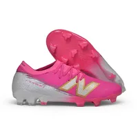 Chuteira Campo New Balance Furon V8 Elite FG Rosa e Prata - imagem 2