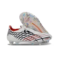 Chuteira Campo Adidas F50 Spider Remake Ponta de Alumínio Branco, Vermelho e Preto - imagem 4