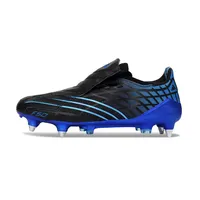 Chuteira Campo Adidas F50 Spider Remake Ponta de Alumínio Preto e Azul - imagem 1