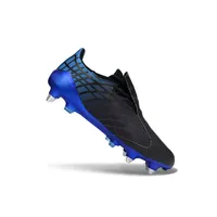 Chuteira Campo Adidas F50 Spider Remake Ponta de Alumínio Preto e Azul - imagem 6
