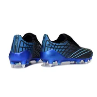 Chuteira Campo Adidas F50 Spider Remake Ponta de Alumínio Preto e Azul - imagem 2