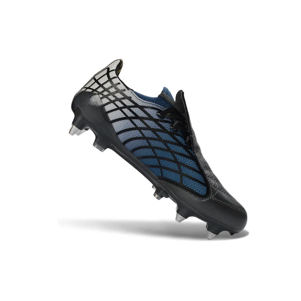 Chuteira Campo Adidas F50 Spider Remake Ponta de Alumínio Preto, Azul e Dourado