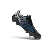 Chuteira Campo Adidas F50 Spider Remake Ponta de Alumínio Preto, Azul e Dourado - imagem 6
