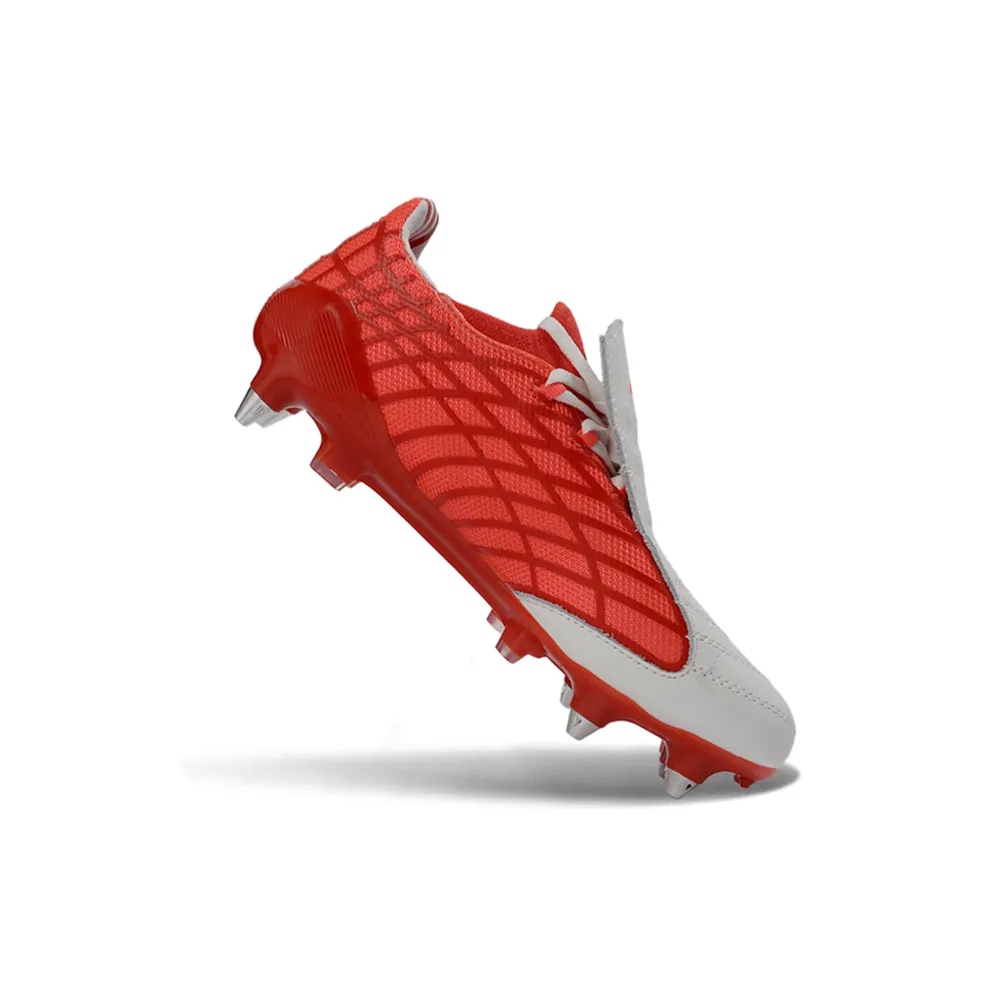 Chuteira Campo Adidas F50 Spider Remake Ponta de Alumínio Vermelho e Cinza