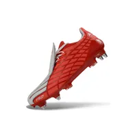 Chuteira Campo Adidas F50 Spider Remake Ponta de Alumínio Vermelho e Cinza - imagem 3