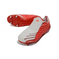 Chuteira Campo Adidas F50 Spider Remake Ponta de Alumínio Vermelho e Cinza - imagem 4