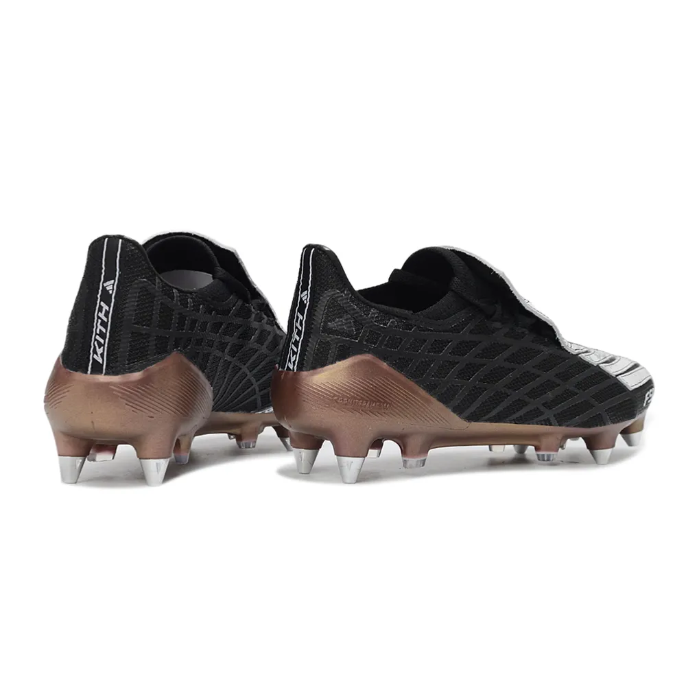 Chuteira Campo Adidas F50 Spider Remake Ponta de Alumínio Branco e Preto