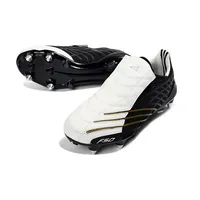 Chuteira Campo Adidas F50 Spider Remake Ponta de Alumínio Branco, Preto e Dourado - imagem 4
