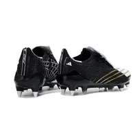 Chuteira Campo Adidas F50 Spider Remake Ponta de Alumínio Branco, Preto e Dourado - imagem 5