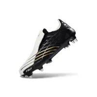 Chuteira Campo Adidas F50 Spider Remake Ponta de Alumínio Branco, Preto e Dourado - imagem 3