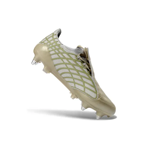Chuteira Campo Adidas F50 Spider Remake Ponta de Alumínio Bege