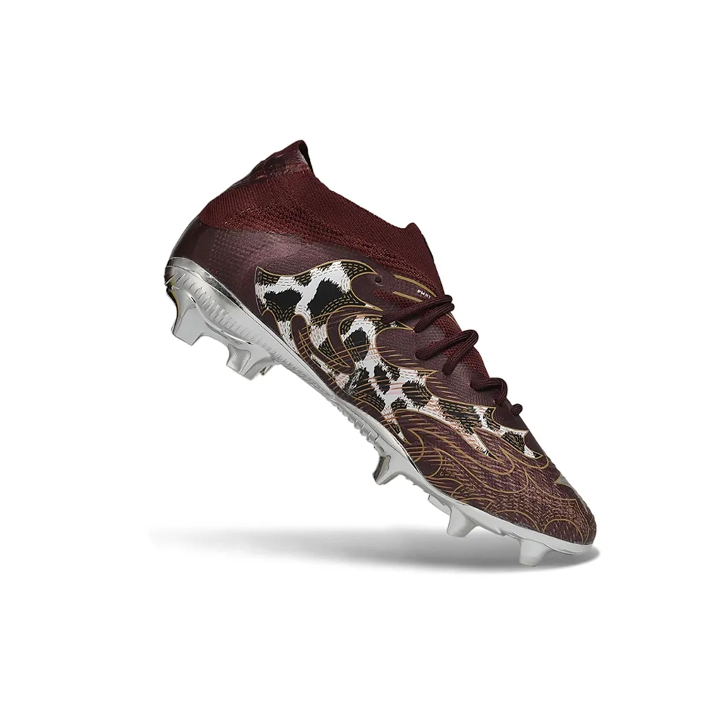 Chuteira Campo Puma Future 9 FG Marrom e Prata