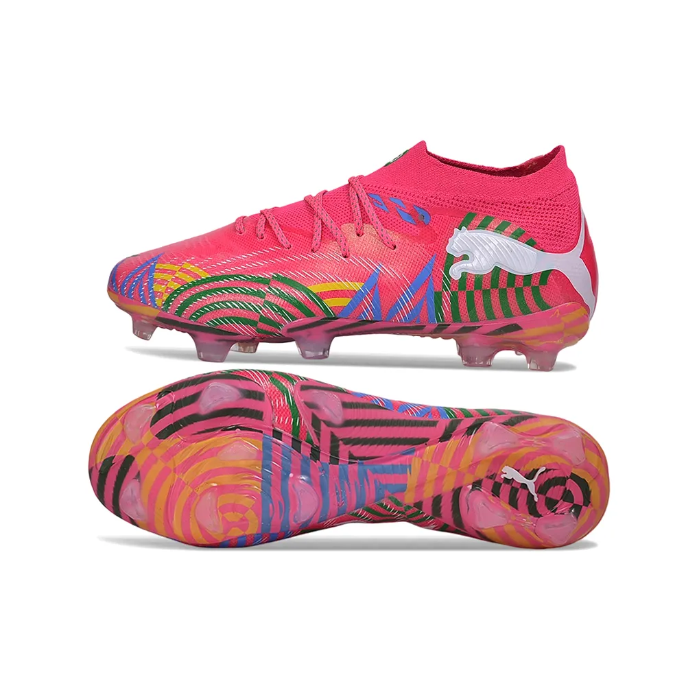 Chuteira Campo Puma Future 9 FG Rosa