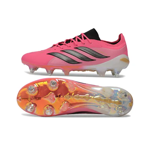 Chuteira Campo Adidas Predator 26 Elite Ponta de Aluminio Rosa