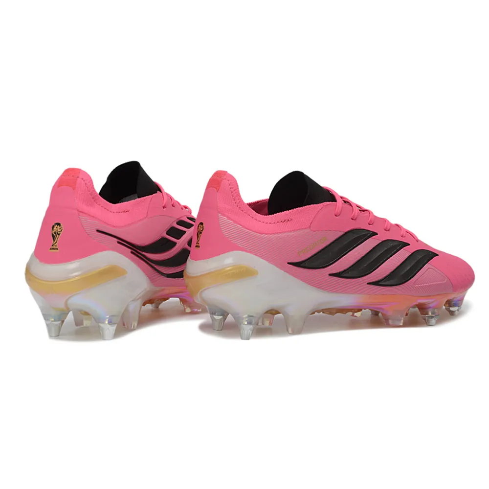 Chuteira Campo Adidas Predator 26 Elite Ponta de Aluminio Rosa