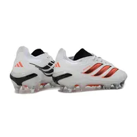 Chuteira Campo Adidas Predator 26 Elite Ponta de Aluminio Branco, Preto e Laranja - imagem 6