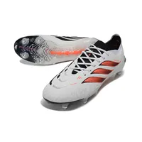 Chuteira Campo Adidas Predator 26 Elite Ponta de Aluminio Branco, Preto e Laranja - imagem 3