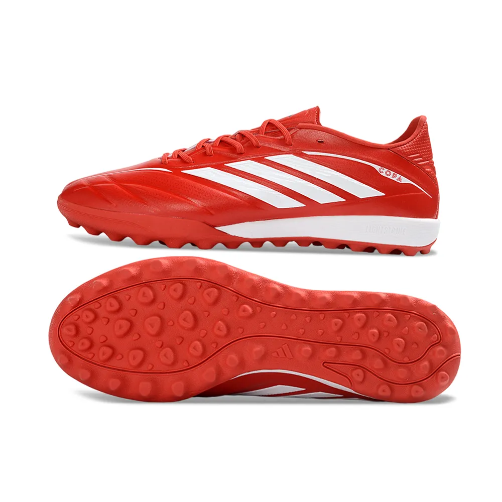 Chuteira Society Adidas Copa Pure 4 TF Vermelho e Branco