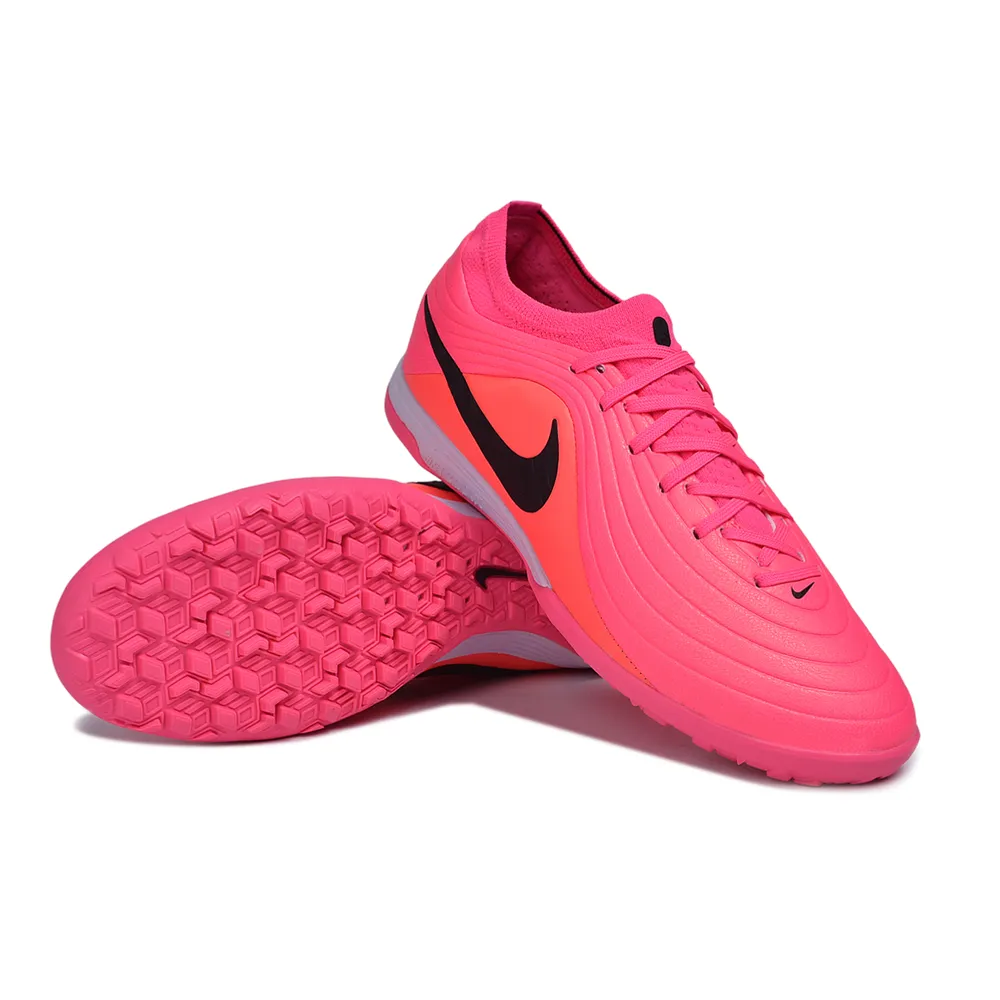 Chuteira Society Nike Tiempo Maestro TF Rosa