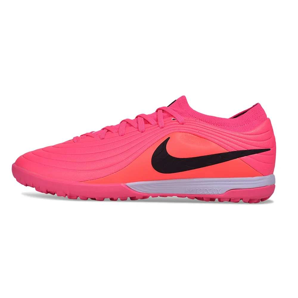 Chuteira Society Nike Tiempo Maestro TF Rosa