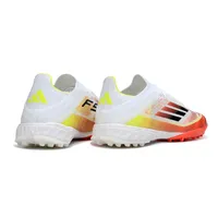 Chuteira Society Adidas F50 TF Branco e Laranja - imagem 5