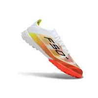 Chuteira Society Adidas F50 TF Branco e Laranja - imagem 2