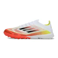 Chuteira Society Adidas F50 TF Branco e Laranja - imagem 1