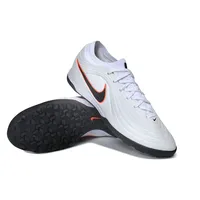 Chuteira Society Nike Tiempo Maestro TF Branco, Preto e Laranja - imagem 5